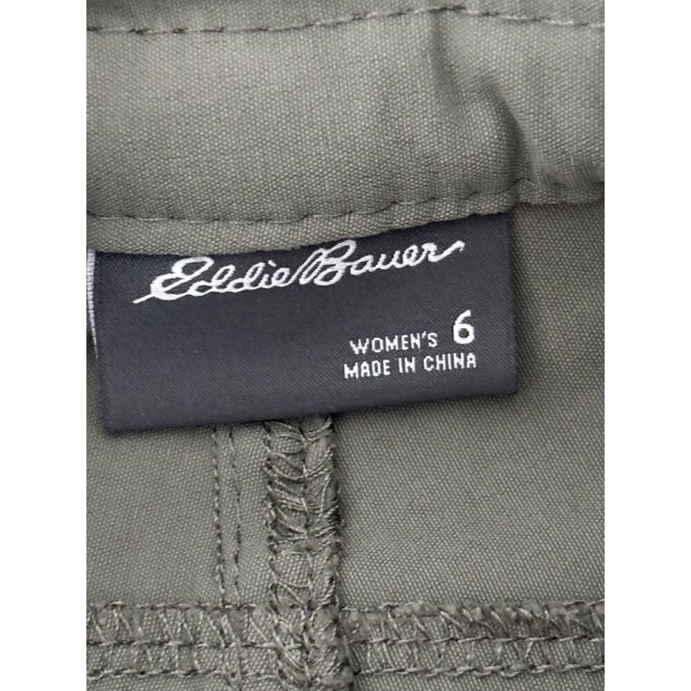 Eddie Bauer Pants 6 Cropped Hiking Pocket Gorp Core Outdoor Trail Cottage Core - Picture 7 of 14